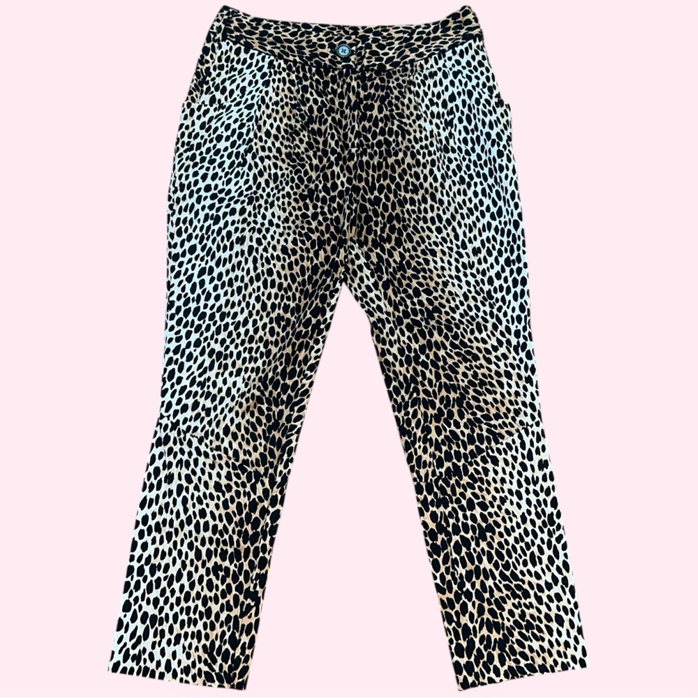 WHBM Leopard Ankle Pants